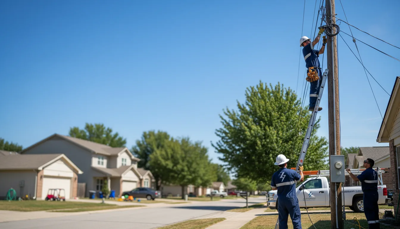 Residential electrician providing installation services in Mendon, MI